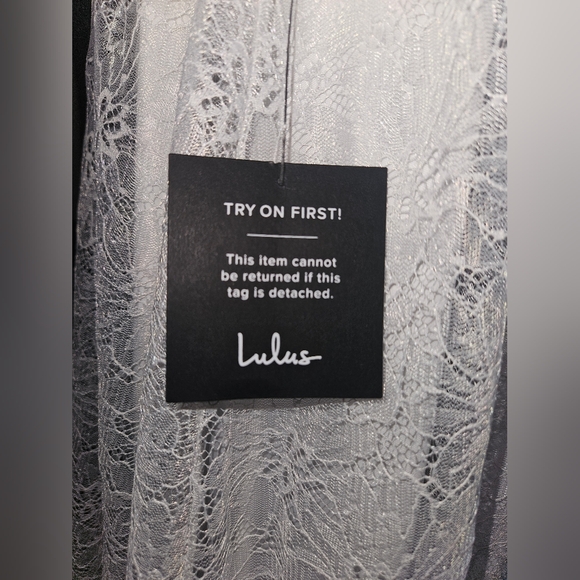 NWT Lulus White Lace Bustier Corset Maxi Dress Size Large - Picture 14 of 16